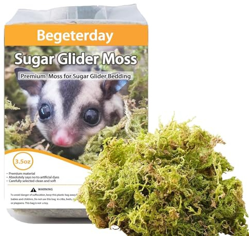 Begeterday 3.5oz Premium Sugar Glider Bedding, Ideal Sugar Glider Cage Accessories