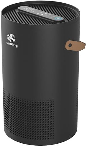 AirKing - Purificador de aire HEPA 13 + filtro de carbón, filtro UV-C, ionizador - Purificador de aire antiácaros del polvo, fiebre del heno, alergia y polvo - 230 m³/h