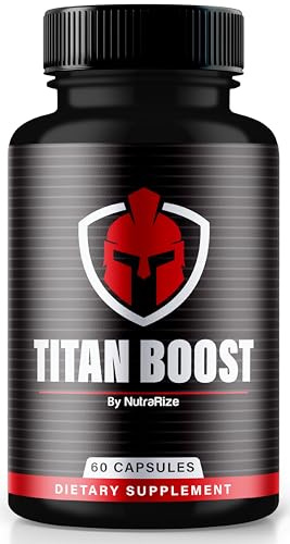 NutraRize Titan Boost, Titan Boost for Men, TitanBoost Male Enhancing Supplement, TitanBoost60, Titan Booster for Man, Tongikat Ali, Wild Yam Root, Official Reviews60 Capsules