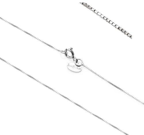 Louis Ciocchetti dal 1887 Catenina Argento 925 a Maglia Veneziana, Collana Donna Uomo Fine e Resistente, Perfetta per Ciondoli, Artigianato Made in Italy