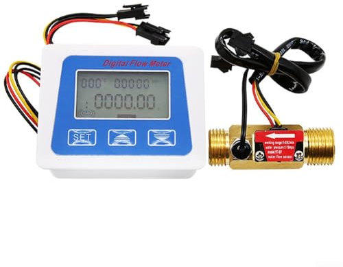 Elektronischer digitaler Wasserzähler, niedriger Stromverbrauch, digitaler Durchflussmesser, Kraftstoffanzeige, Durchflussmesser, Zähler, Sensor mit LCD-Zähler-Sensor