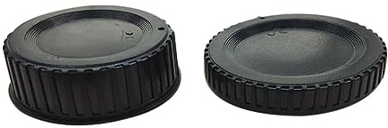 DOITOOL Camera Body Cap Moisture and Fingerprint Protection and Rear Lens Cover 5 Set Plastic Black for Dslr Camera and Travel