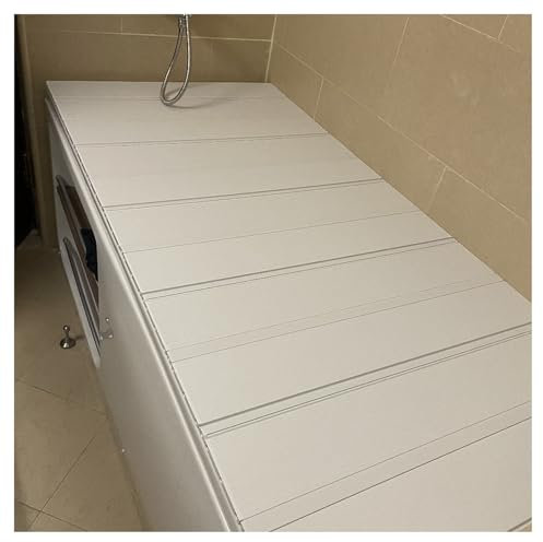 ShAzanz Bandeja Bañera PVC Cubierta De Bañera Estante Tablero De Aislamiento Bandejas for Bañera, Fácil Instalación Plegable Estante for Bañera, 1,2cm Espesor Plegable(80x165x1.2cm)
