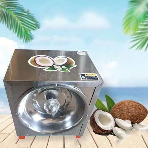 50-60pcs/h Coconut Grater, 300W Commercial Electric Coconut Scraper Shredder, Coconut Plup Planer, Coconut Peeler Powder Maker, 110V/220V, for Coconut Processing Store, Bakery, Dessert Shop