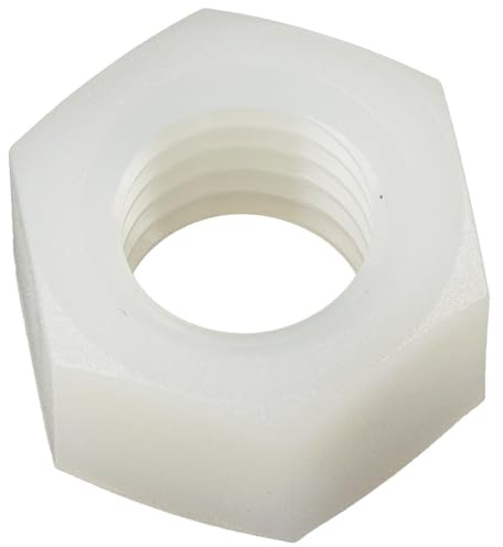 AERZETIX - 10er-Set Sechskantmuttern M12x1.75 mm mit metrischem Gewinde - Polyamid - Farbe Weiß - elektronische mechanische Verbindungen Heimwerkerprojekte