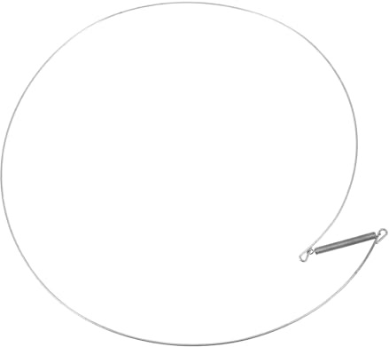 Ressort de Soufflet de Porte pour Lave-linge à Chargement Frontal 34 Cm | Acier Inoxydable Argenté, Collier de Serrage pour Joint de Porte, Compatible Divers Modèles de Tambour