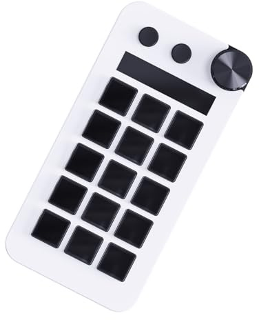 DLUKENY StreamDeck Visual Miniature Keyboards LCD Button Live Streaming Controller Game Programming Customizable Keypad PC Visual Keyboards