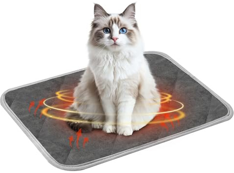 Chumix 40X50 cm Coussin Auto-Chauffant pour Chat & Chien, Tapis Chauffant Chien, Coussin D'auto-Chauffage pour Animaux de Compagnie- Lavable en Machine, Adapté au Sèche-Linge, Antidérapant (S)