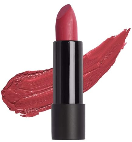 Semi-Matte Lipstick for Women - Pink Rhubarb (3.7g) | Highly Pigmented, Moisturizing, Non-Drying, Lightweight & Long-Lasting Formula | Lip Makeup | Suitable for All Indian Skin Tones