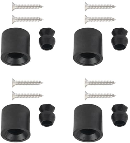 Dasbsug Juego de 4 accesorios para remolque de caballo, juego de soportes de puerta de goma para remolques cerrados, parachoques cerrado