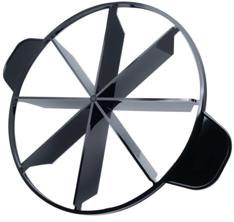 OZNXO 1 Pcs Pie Cutter Press Plastic Cake Cutter 8-Cut Cake Slicer for Even Slices with Side Handle (Black)