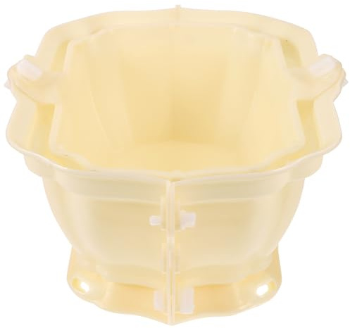 Tofficu Stampo Fai da Te per Vaso Bonsai in Plastica Riutilizzabile, Forma per Calcestruzzo Resistente e Antiaderente, Sagoma Ovale per Fioriere Decorative da Esterno, Creativo e Durevole