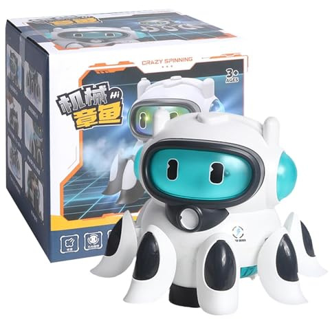Générique Giocattolo Robot Polpo, Giocattolo Passeggiata Polpo - Giocattoli per Strisciante | Giocattolo elettrico a Forma di Polpo, Giocattoli da Passeggiata striscianti, Giocattolo educativo di