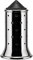 Alessi Mgsal B Spargisale In Acciaio Inossidabile 18/10 Lucido Con Tappo E Coperchietto In Pa, Nero, 6.32 x 6.32 x 11.3 cm; 213.19 grammi