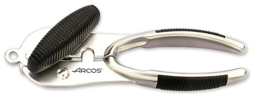 ARCOS Abrelatas Manual en Aleación de Zinc con Asas Antideslizantes. Abridor de Latas Profesional 160 Mm. Accesorio de Cocina Color Plata y Negro
