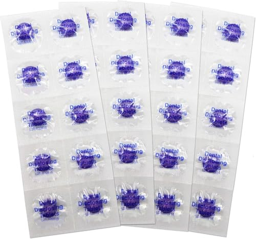 Plaquetest Tabletten ~ Set von 40 ~ Zweifarbig Plaqsearch Kaut Zeigt Plakette on Zähne