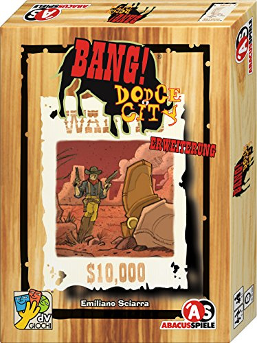 ABACUSSPIELE 38158 - Bang! - Dodge City, Erweiterung zum Bang! Westernkartenspiel, Orange