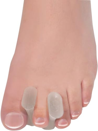 Gel Toe Spreaders Pressure Relief from Friction Related Toe Pain Realign and Prevent Toes from Turning Inwards Aids Pain from Bunions, Overlapping, Toe Drift and Nail Issues Latex Free Small Pk of 4