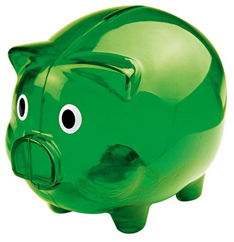 Sparschwein / Farbe: transparent grün