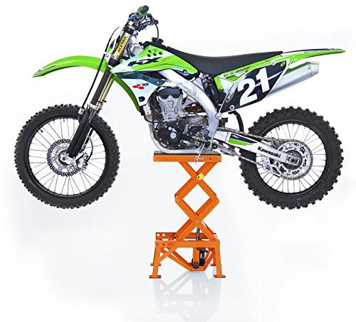 ConStands - Hubständer Orange Kompatibel mit Aprilia MX 125 Supermoto, RX 125, RXV 450/550 Hydraulisch Moto-Cross XL