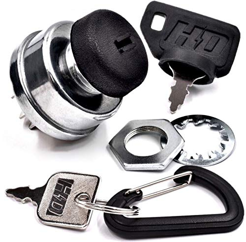 HD Switch Starter Ignition Key Switch Replaces Wright Stander 20420002, 52420008 - Latest Upgrade Double Dust Protection - Soft Grip Umbrella Key - with 2 Keys and Carabiner