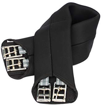 Rhinegold 0 Neoprene Dressage Girth-24'' Gurt, Schwarz, 61 cm (24 Zoll)