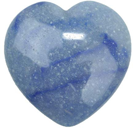 Steinfixx® - Edelstein Herz I Heilstein I Glücksstein I Chakra-Stein I Taschenstein | Massagestein | Geschenk für die Liebsten (Blauer Aventurin)