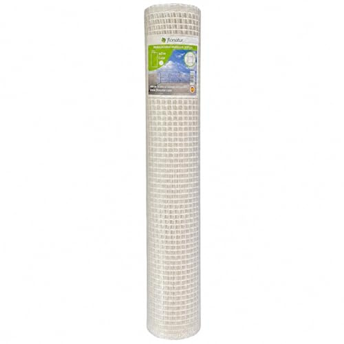 flonatur, Malla de Plástico para Balcones y Terrazas, Blanca 1x10, Malla Rejilla Cerramientos Diferentes Medidas, Ancho del Cuadro 1x1 cms, Peso 300gr/m2