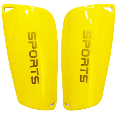Football Shin Guards, Shin Guards Pads, Youth Boys Girls Shin Pad Sleeves for Football Games, EVA Cushon Protection Reduce hit & Injuries(Yellow)