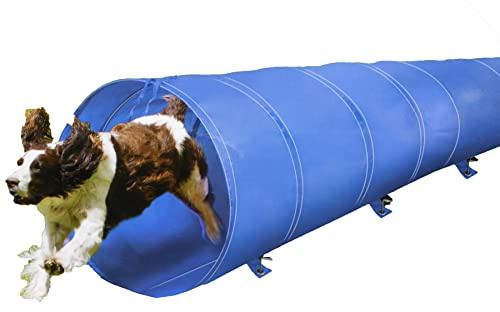 UKB4C Large Dog Tunnel 3 Metres - Large Pop Up Toy Agility Equipment for Dogs - Perfect For Dog Training or as Cat Toy or Cat Tunnel - Dog Outdoor Toys and great as a Dog Boredom Breaker
