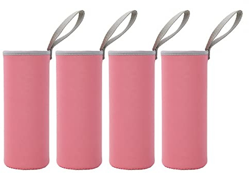 Neoprenhülle für Trinkflasche, 4 Stück 550ml Wasserflasche Thermometer-Hülle, Flaschen Thermometer-Hülle Taschen Thermohülle Isolierhülle Zur Wärmespeicherung