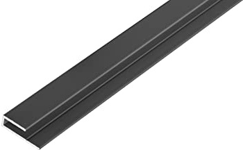 S-Polytec Aluminium U- Profil, Alu Abschlussprofil, Aluprofil für Aluverbund Platten 3mm, ANTHRAZIT, verschiedene Längen Größen (3mm Anthrazit, U- Profil (2 Meter), 10)
