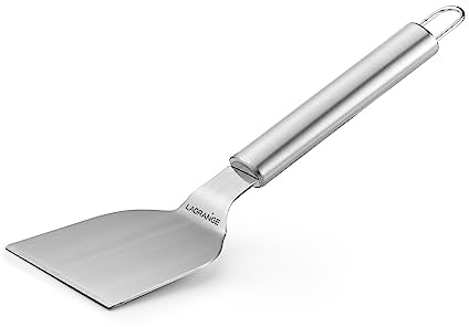 Espátula para plancha pro mango de acero inoxidable