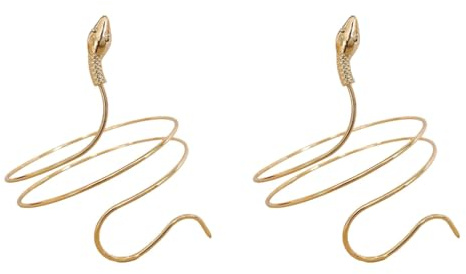 PACKOVE Pulsera Serpiente De Brazalete De Brazo Dorada Para Mujer Pulsera De Manguito De Moda Para Fiesta Y Uso Diario Regalo Elegante