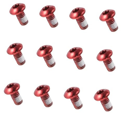 Sosoport 12 Stück Bremsscheibenschrauben Fahrrad Torx-Schrauben Farbige Bremsenschrauben Für Scheibenbremsen Zubehör