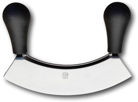 BLUE FARM | Due Buoi knives. 859/23. Coltello mezza luna. Lama doppia