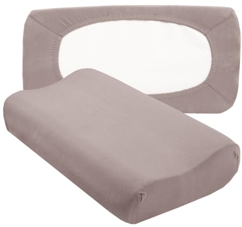 Traumschloss Flex-Kissenbezug für Nackenstützkissen- (30x50-40x70), Farbe:Stein