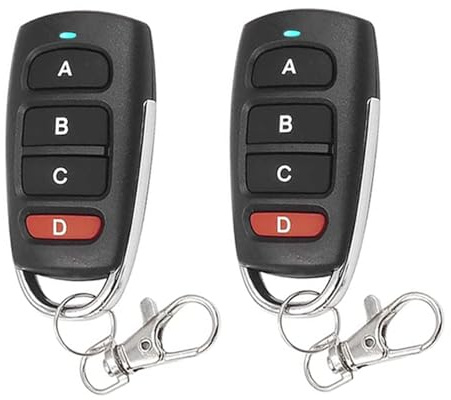 Bkiyougo Télécommande 433 MHz, télécommande de garage, ouvre-porte de garage, télécommande universelle sans fil, transmetteur RF pour porte de garage, portail électrique