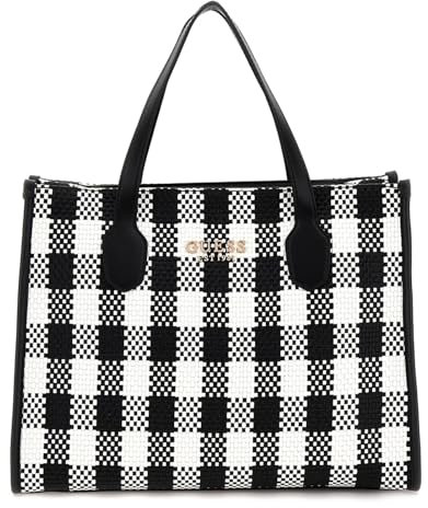 GUESS Silvana 2 Compartment Mini Tote Black Multi