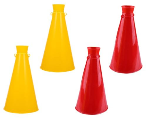KOMBIUDA 4-teiliges Kunststoff-lautstarkes Anfeuerungshorn Noisemaker Für Sportveranstaltungen Partys Und Outdoor-aktivitäten Robust Handlich Für Fußball Spieltagsstimmung