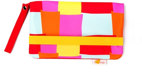 Tiny Blessings Windeltasche – Wickeltasche für unterwegs, Extra Starkes Verschlussband, Schlaufe zum Tragen/Hängen, Abwaschbar & mit viel Platz, Baby Diaper Organizer, Babyshower-Geschenk (Colorful)