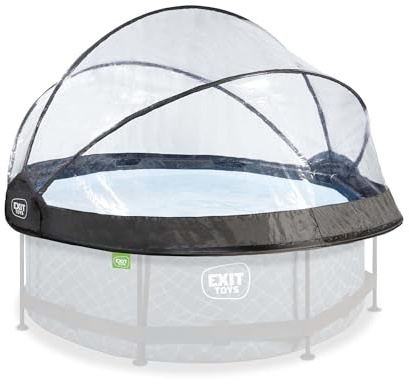 EXIT Toys Poolabdeckung ø244cm - Universell für Runde Pools - Hält Wasser Warm und Sauber - Einfache Montage - Robuste, Hochwertige Konstruktion - Geeignet für EXIT Pools und Andere Modelle