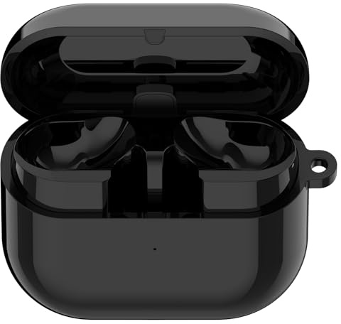 NovemFoal Funda de carga de repuesto para auriculares compatible con Samsung Galaxy Buds 3 Pro, caja de carga, accesorios para auriculares SM-R630 (negro)