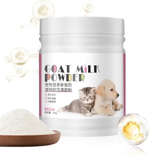 Besreey Polvere di sostituto del latte per gatti - Biologico Naturale Gattino Polvere | Integratore alimentare per la salute del Supporto digestivo Svezzamento Idratazione di lattazione