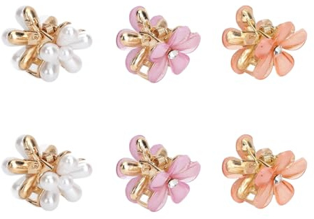 NOENNULL Kleine Blumen-Haarklammern, Schöne Niedliche Haarstyling-Werkzeuge für den Täglichen Gebrauch, Langlebiges ABS-Material, 18 Stück