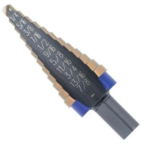 Irwin Tools IRWIN 10233CB Unibit 1/16-Inch 9-Steps Cobalt Alloy Steel Step Drill Bit