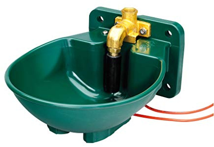 Lister Heizbares Tränkebecken SB 22 H mit Heizkabel 230 Volt / 33 Watt (Frostschutz bis ca. -20°C) - mit Pendelventil 230 Volt - Tränke Kuh Kühe Rinder Pferd Pferde Stall
