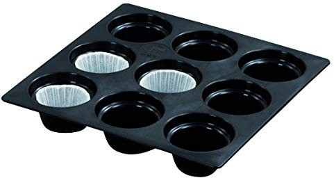 Mallard Ferrière Plaque à Muffins Composite Noir 9 Muffins