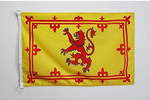 AZ FLAG Bandiera Nautica reale della Scozia 90x60 cm Anelli Plastica | Uso esterno e nautico bandiera nautica scozzese con stemma resistente alle intemperie con doppie cuciture e bordi rinforzati
