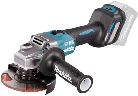 Makita GA023GZ 40V max Li-ion XGT 125 mm borstlös vinkelslip - batterier och laddare ingår inte, blå